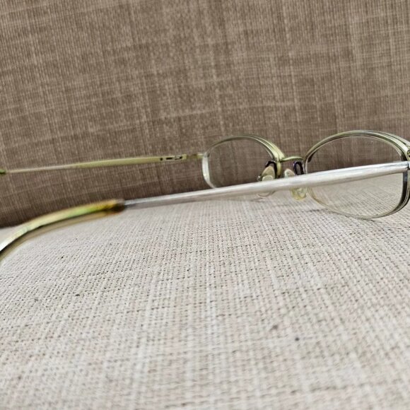 Nine West Vintage Glasses/Eyeglasses Frame Purple/Gold Tone Half Rim Frame - Picture 8 of 12